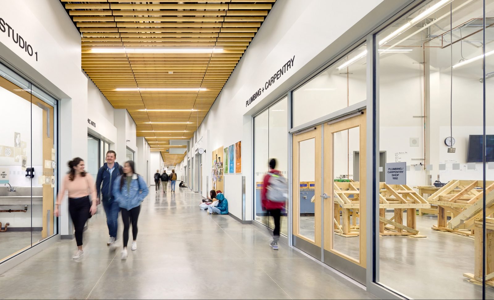 New Westminster Secondary hallway